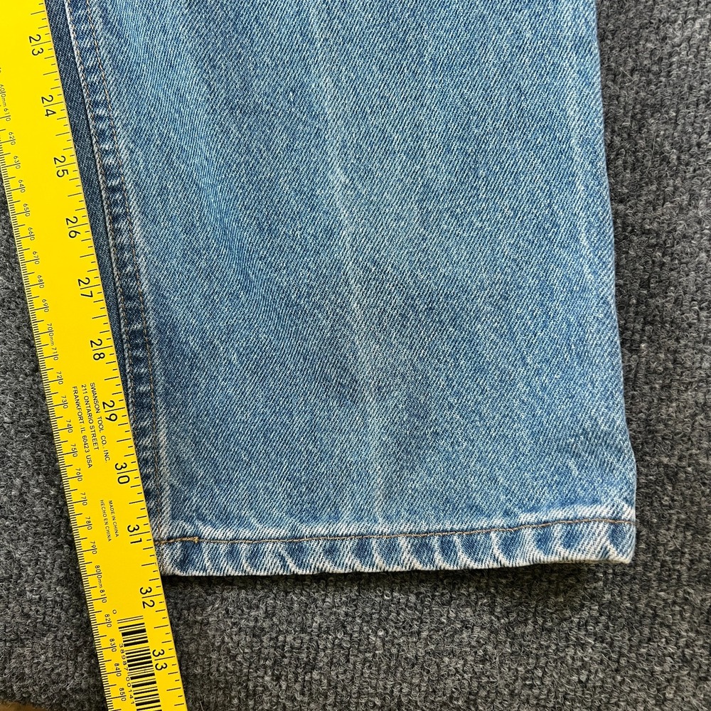 Carhartt Traditional Fit Jeans Mens 36x31.5‎ Blue Denim Cotton Straight Mid Rise - Picture 3 of 13